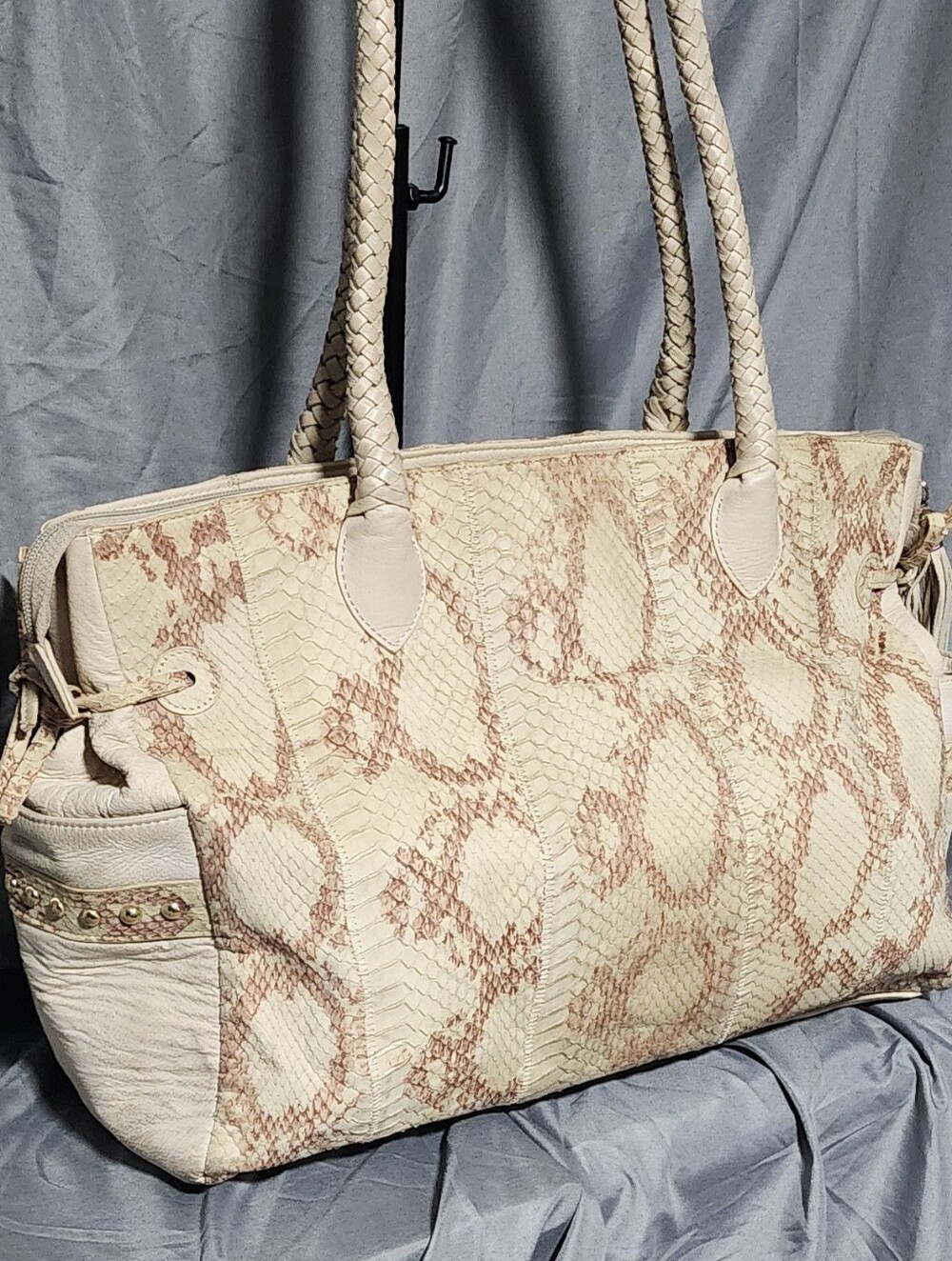 Chi Falchi Limited Edition Snakeskin Leather  Hobo Shoulderbag Purse